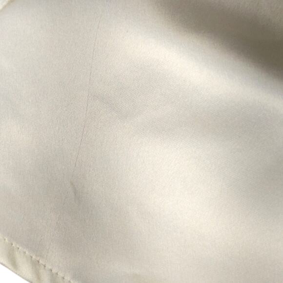 Reformation Corinth Silk Mini Dress Minimalist Bridal Ivory - Picture 14 of 14